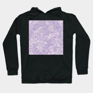 Lavender Paisley Pattern Hoodie